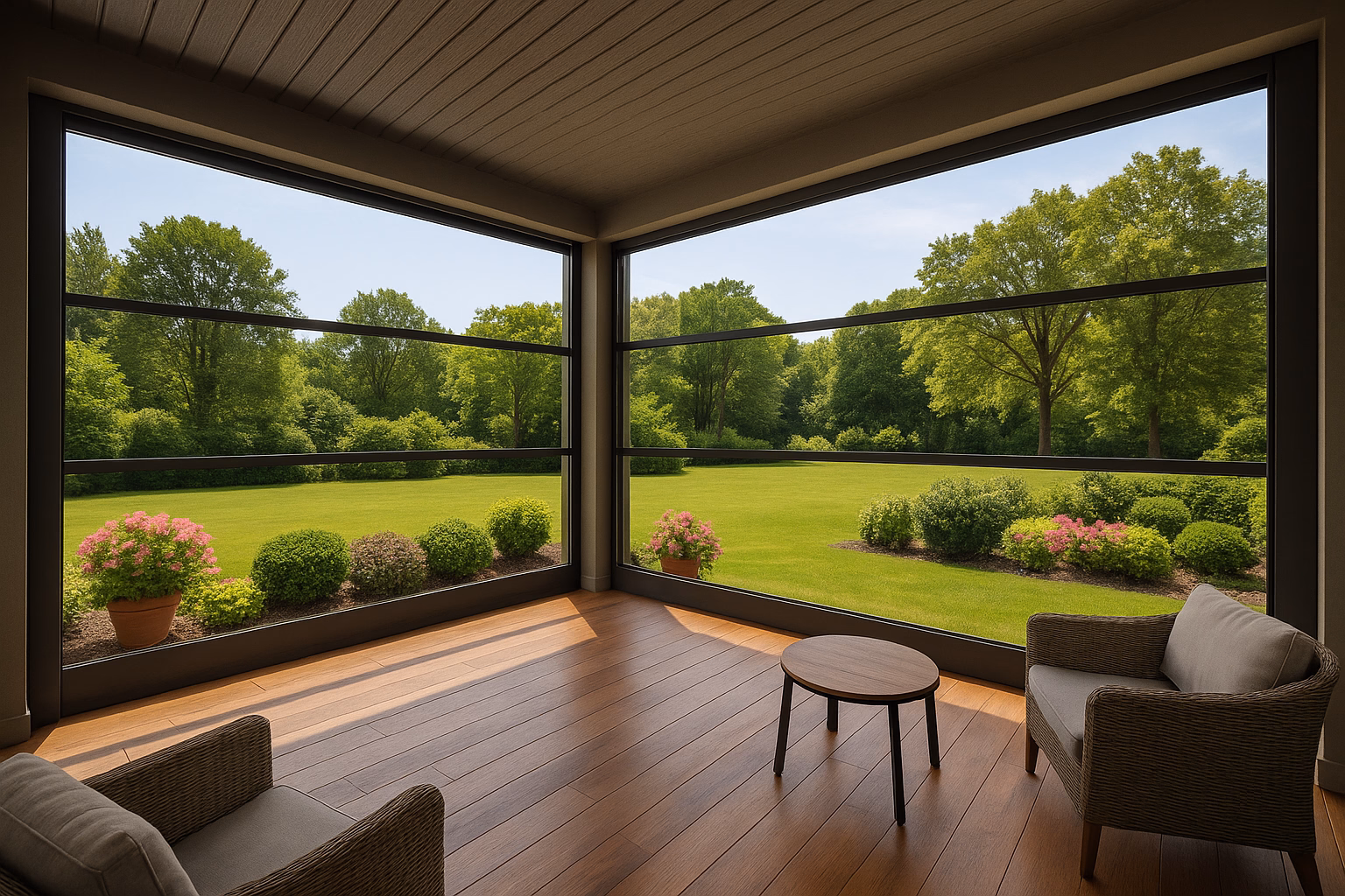 Гильотинное остекление